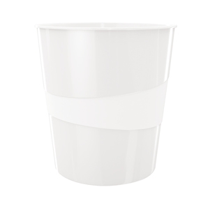 Leitz Papirkurv Plus WOW 15L hvid