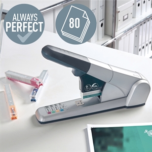 Leitz Hæftemaskine 5551 HD t/80 ark sølv