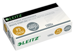 Leitz Hæfteklammer 24/6 P3 t/30ark hvid (1000)