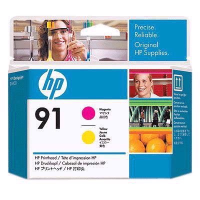 HP 91 - Magenta og gul printhoveder