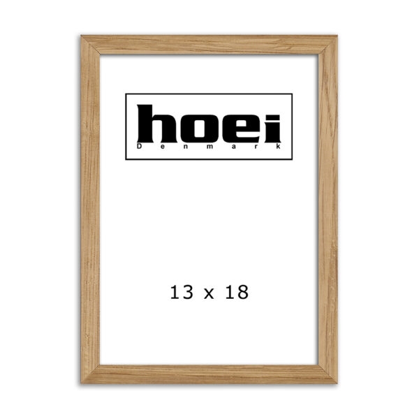 Massiv egetræsramme til foto og plakater 13 x 18  cm