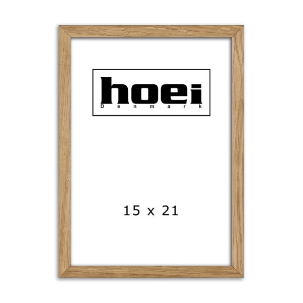 Massiv egetræsramme til foto og plakater 15 x 21 cm ( A5 )