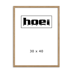 Massiv egetræsramme til foto og plakater 30 x 40 cm