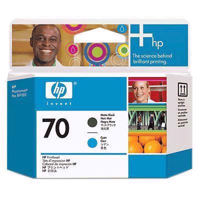 HP 70 - Mat sort og cyan printhoveder