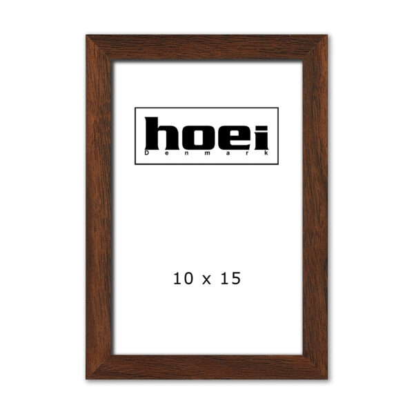 Massiv mørk egetræsramme til foto og plakater 10 x 15 cm