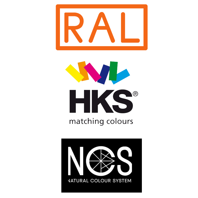 NCS, RAL og HKS farvekort