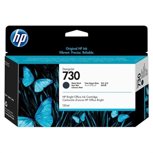 HP 730 130-ml Matte Black DesignJet blækpatron