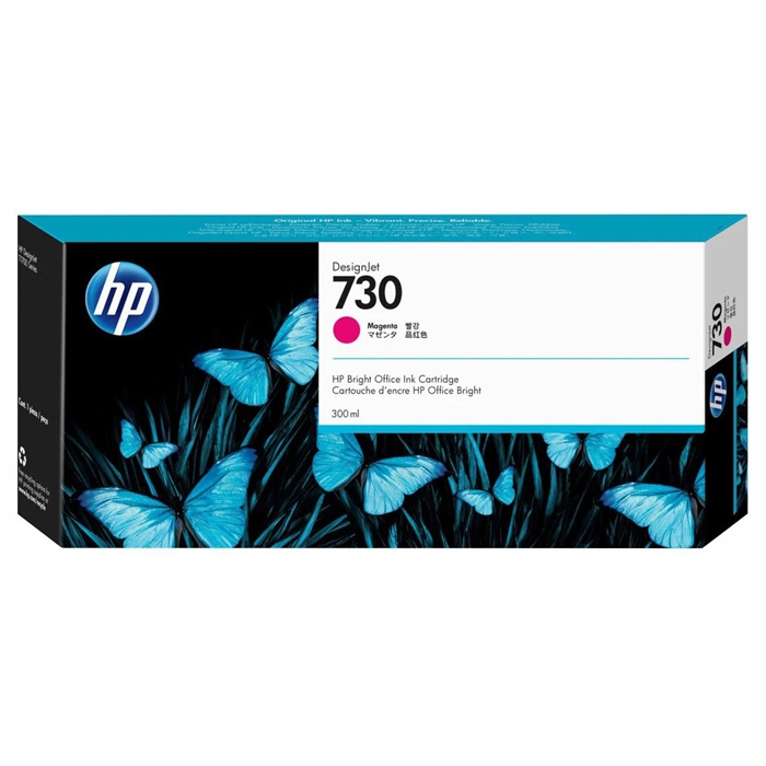 HP 730 300-ml Magenta DesignJet blækpatron