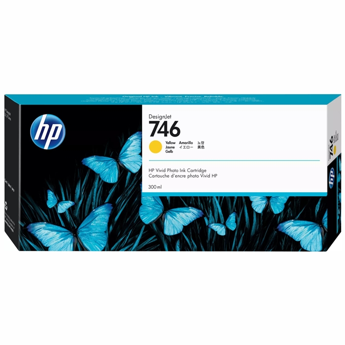 HP 746 300-ml Yellow DesignJet blækpatron