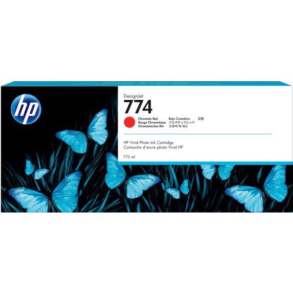 HP 774 Chromatic Red blækpatron, 775 ml