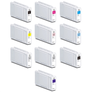 Fuldt sæt 350 ml blækpatroner til Epson SureColor P7300 og P9300