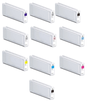 Fuldt sæt 700 ml blækpatroner til Epson SureColor P7300 og P9300