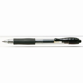 Pilot Gelpen m/klik G-2 0,5 sort