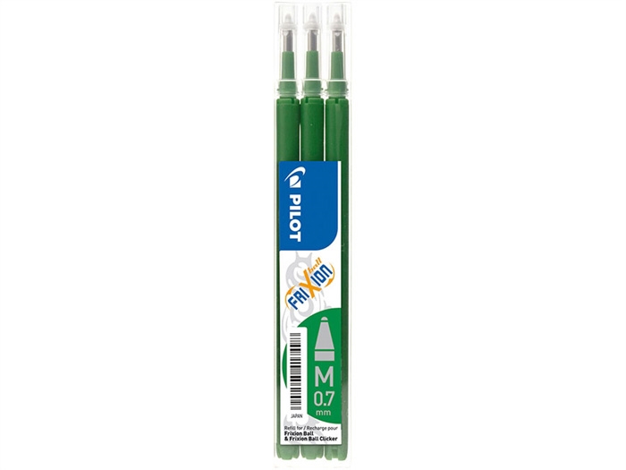 Pilot Frixion Clicker 0,7 refil grøn (3)