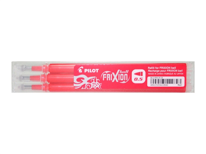 Pilot Frixion Clicker 0,5 refil rød (3)