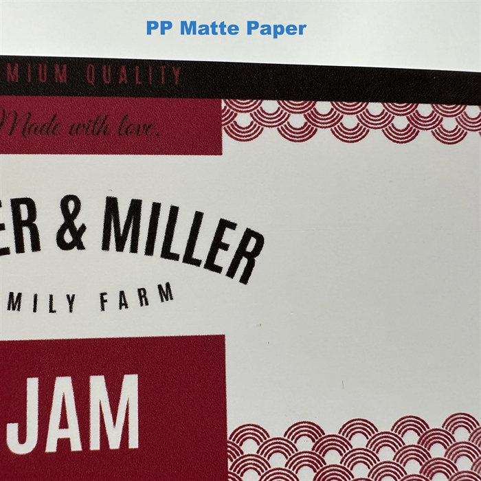 PP Mat label test rulle - 10 cm x 4 meter