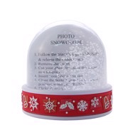 Photo Snow Globe 95 x 92 mm - Christmas With snow glitters inside