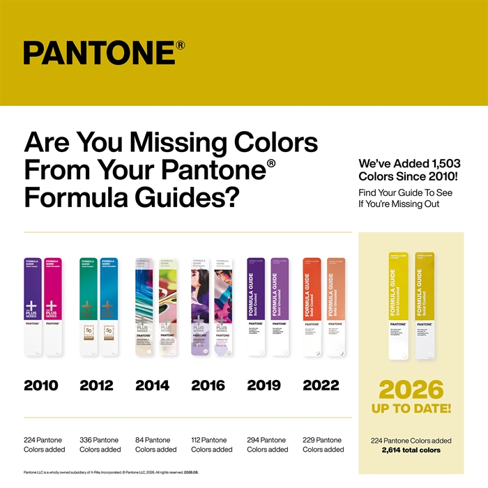 Pantone lancerer 224 nye farver - 2026