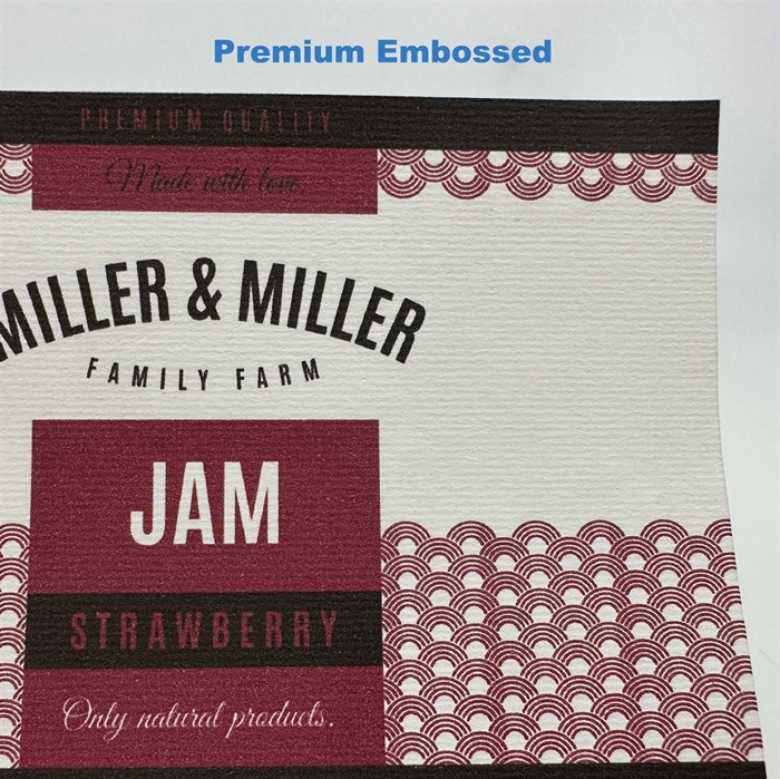 Premium embossed label test rulle - 10 cm x 4 meter