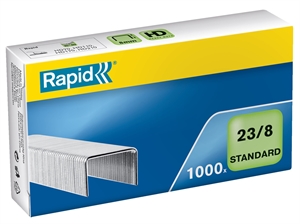 Rapid Hæfteklammer 23/8 standard galv (1000)