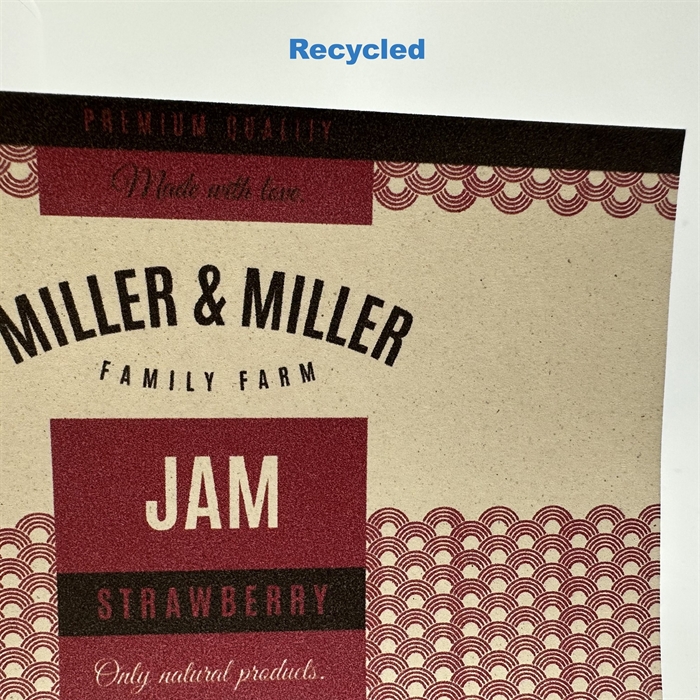 Recycled label test rulle - 10 cm x 4 meter