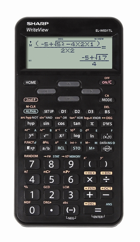Sharp scientific calculator EL-W531TL sort