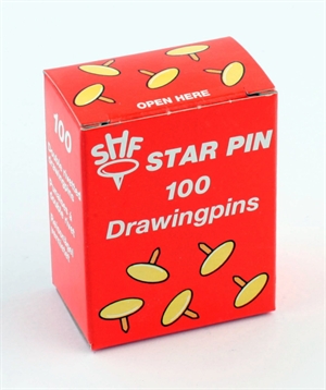 Svenska Häftstift Tegnestifter Star Pin blank stål (100)