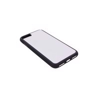 Apple iPhone 7 / 8 / SE2 - Case Rubber Black With Aluminium Sheet