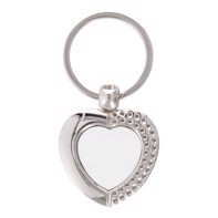 Heart shape Keychain - 23 x 21 mm Packed per piece in a black gift box.