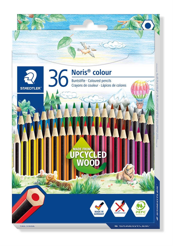 Staedtler Farveblyant Noris Upcycled Wood ass (36)