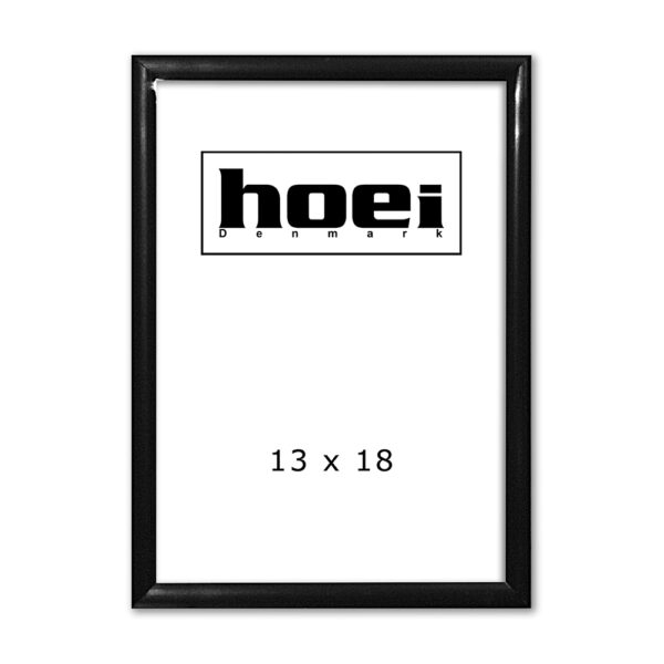 Sort Aluminiumsramme 13 x 18 cm