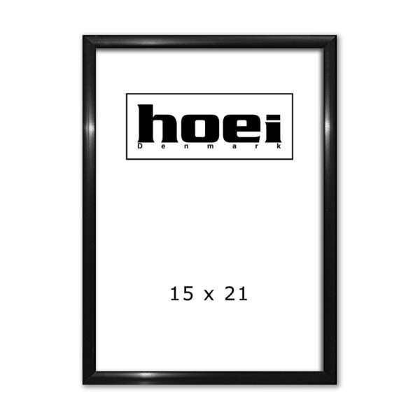 Sort Aluminiumsramme 15 x 21 cm ( A5 )