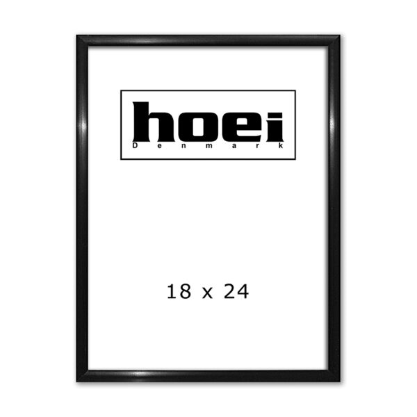 Sort Aluminiumsramme 18 x 24 cm