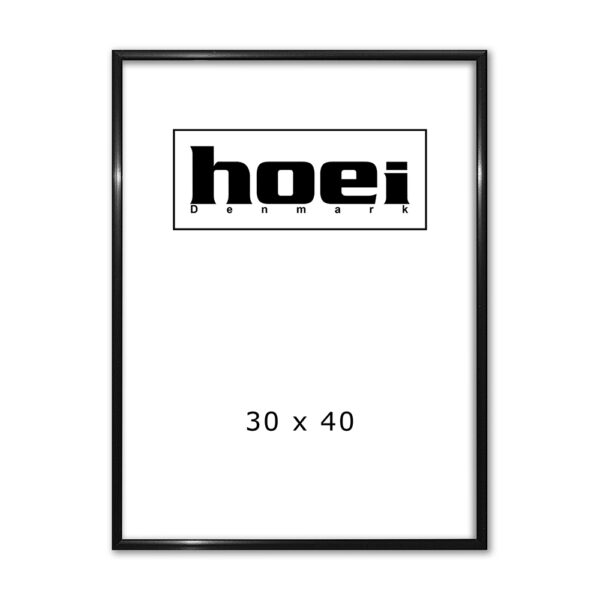 Sort Aluminiumsramme 30 x 40  cm