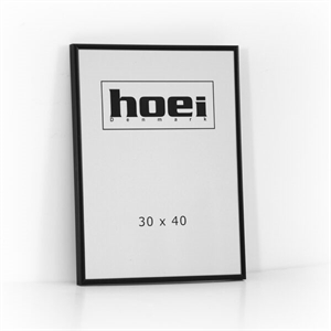 Sort Aluminiumsramme 30 x 40  cm