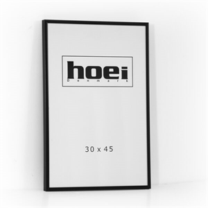 Sort Aluminiumsramme 30 x 45 cm