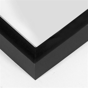 Sort Aluminiumsramme 70 x 100  cm PLEXI