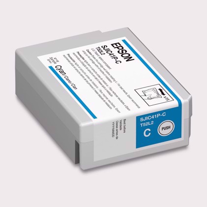 Epson Cyan blækpatron til Epson C4000 - 50 ml ( SJIC42P-C ) 