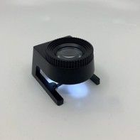 Trådtæller eller lup apl. 60 x 50 mm, 10x og lys