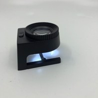 Trådtæller eller lup apl. 60 x 50 mm, 10x og lys