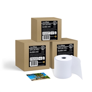 Permajet P70 Premium Gloss Drylab Roll 240 g/m² - 4'' (10,1 cm) x 65 meter