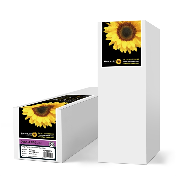 Permajet Omega Rag 310 g/m² - 17" 15 meter