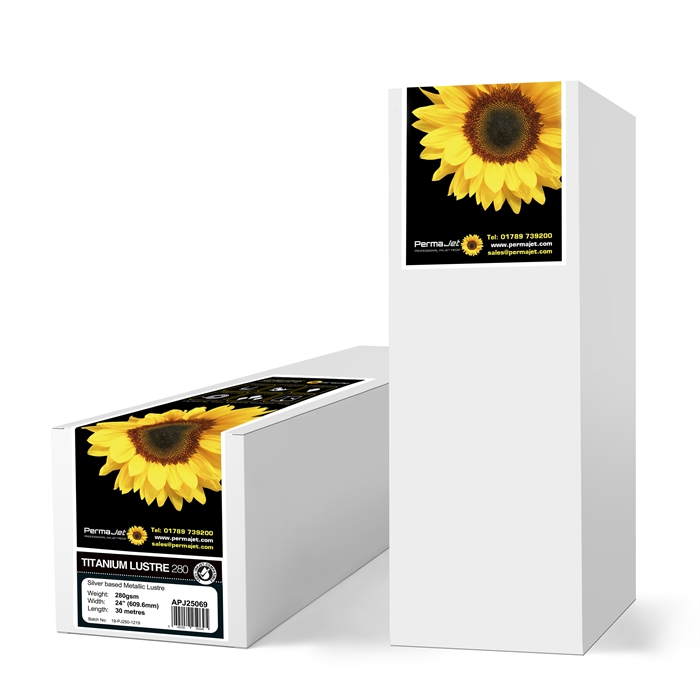 Permajet Titanium Lustre Metallic 280 g/m² - 24" x 30 meter